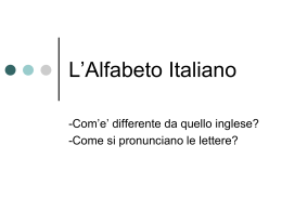 L`Alfabeto Italiano
