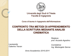analisi_cinematica_scrittura - Università degli Studi di Trieste