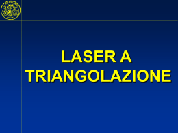 Lucidi: misure con triangolatori laser