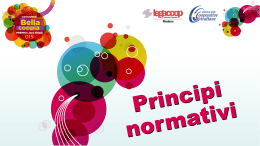 La cooperazione: principi normativi