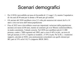 Bergamo: % over-80enni (1982-2006)