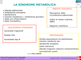 APPROFONDIMENTO: Sindrome metabolica