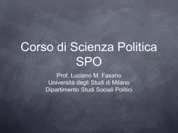 Democrazia - Dipartimento di Scienze sociali e politiche
