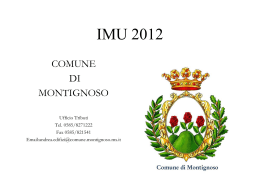 IMU 2012 - Comune di Montignoso