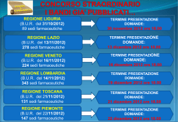 TERMINE PRESENTAZIONE DOMANDE