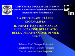 DEGRADA - Cim - Università degli studi di Pavia
