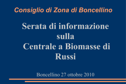 Scarica la presentazione - Lista Civica Bagnacavallo Insieme