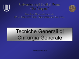 sintesi - Universit&agrave; degli Studi di Roma Tor Vergata