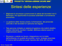 Diapositiva 1 - Dipartimento di Prevenzione ULSS20