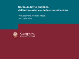 Introduzione al corso. Informazioni utili.