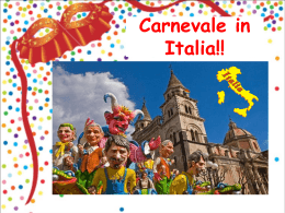 Carnevale in Italia!!