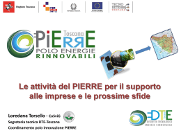 Intervento Coordinatrice Polo Innovazione PIERRE