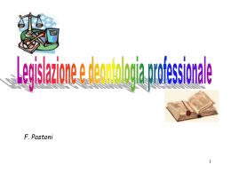 Legislazione e deontologia professionale_1