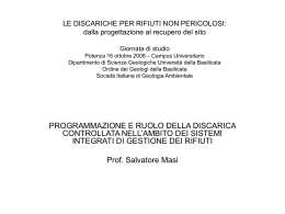 Masi 7,99 MB PPT - Ordine dei Geologi di Basilicata