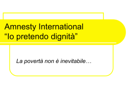 Richieste globali - Amnesty International in Sicilia