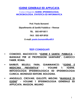 Lezione 20-27/10/2005
