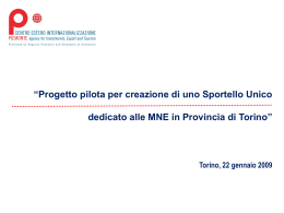 Diapositiva 1 - Provincia di Torino