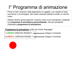 I&deg; Programma di animazione