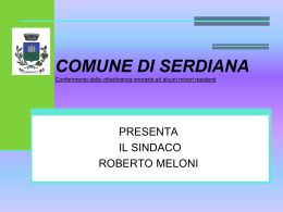 conferimento cittadinanza onoraria