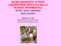 Concetto strutturante - Università degli Studi di Pavia