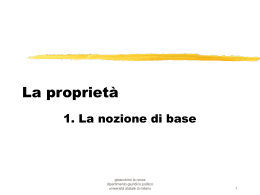 La propriet&agrave; - lexadvisor.org