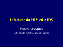 Infezione acuta da HIV - Scienze Neurologiche e del Movimento