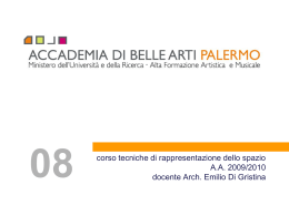 Umberto Riva - Corso di Tecniche di rappresentazione dello spazio
