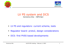 LVPS System and DCS