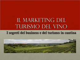 IL MARKETING DEL TURISMO DEL VINO