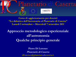 Diapositiva 1 - Planetario di Caserta