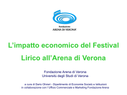 Indotto economico - Università degli Studi di Verona