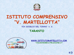 SCUOLA PRIMARIA - Istituto Comprensivo Martellotta