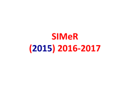 SIMeR (2015) 2016-2017
