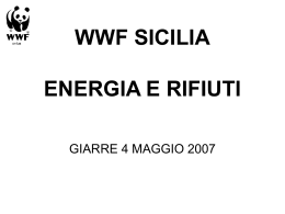 ENERGIA E RIFIUTI - WWF Jonico