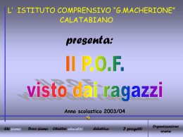Il nostro POF