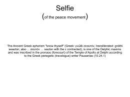 A Selfie of the Peace Movement