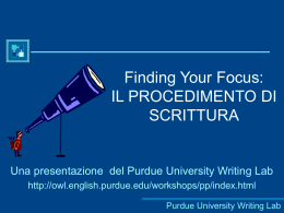 Il procedimento di scrittura