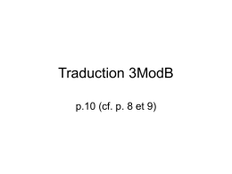 Traduction 3ModB