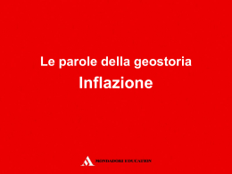 inflazione - Mondadori Education