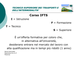TECNICO SUPERIORE DEI TRASPORTI E DELL