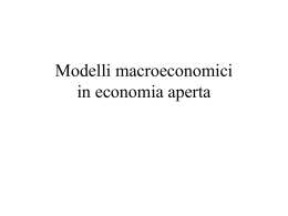 Modelli macroeconomici in economia aperta
