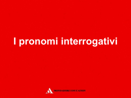 pron_interr - Mondadori Education