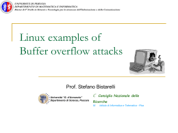 ex-linux-bof-attacks - Dipartimento di Matematica e Informatica
