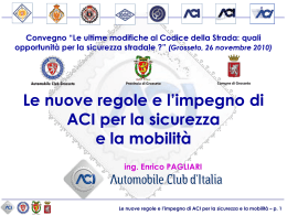 Diapositiva 1 - Automobile Club di Grosseto