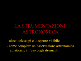 "La strumentazione astronomica" di Lorenzo Preti