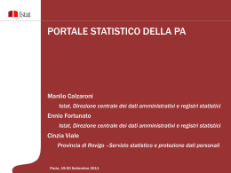 Il Portale statistico della PA - Societ&agrave; Italiana di Economia Pubblica