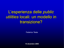 Slide dalla lezione del 12 aprile 2006