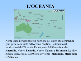 L`OCEANIA - Giocoscuola