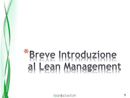 Introduzione Lean Management