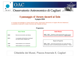 locandina - Osservatorio Astronomico Cagliari